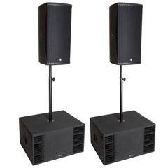 2x SYNQ SA-B15 Caisson de basses DSP actif 15" 2000 W SPL (dB) 130 et SQT-210 Haut-parleur actif DSP SPL (dB) 136 Bundle 2x SYNQ SA-B15 Caisson de basses DSP actif 15" 2000 W SPL (dB) 130 et SQT-210 Haut-parleur actif DSP SPL (dB) 136 Bundle