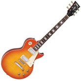 Vintage V100 Guitar- Flame Honeyburst
