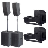 2x Audiophony MOJOcurveXL Inc covers, Active Subwoofer 15" and Curve Array Bluetooth