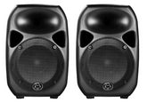 2x Wharfedale Pro Titan 8A Bk Aktives 2-Wege-Lautsprecher-Bundle *B-Ware