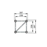 section de ferme droite citronique 29 cm