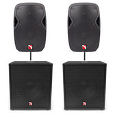 Intimidation PowerPack 12 + SUB15 Active PA System Bundle 5000W