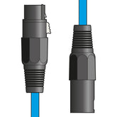 Chord 12 m câble XLR 3 broches équilibré professionnel de haute qualité (bleu)