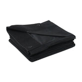 LEDJ 4m x 6m Black Serge Drape Curtain Backdrop