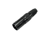 Omnitronic Xlr Plug 3Pin Black Housing 10X