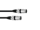 Omnitronic Adapterkabel XLR(M)/XLR(M) 0,2M Schwarz