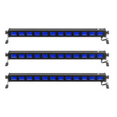 3x Stagg UV LED Bar 12 x 3-watt 75cm