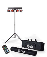 QTX Recharge DJ: LED Derby & PAR Bar with Tripod
