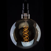 Prolite 4W dimmbare LED G200 Globe Smoked Spiral Filament Lampe 2200K ES