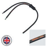 eLumen8 moulé en Y fendu, 2 voies, queues de 0,5 m - extrémités nues 3C de 4 mm