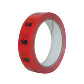 Ruban d'identification de longueur de câble eLumen8 24 mm x 33 m - 15 m rouge