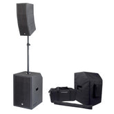 Audiophony MOJOcurveXL Inc Caches, Caisson de Basses Actif 15" et Curve Array Bluetooth