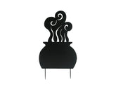 EUROPALMS Silhouette Metal Witch Pot, 83cm