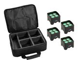 Eurolite Set 4x AKKU Mini UP-4 QCL Spot MK2 + Soft bag