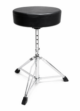 Thor Premium Drum Throne Stool Silver Aluminum Metal