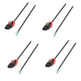 4x IEC LOCK 2m Bare Ends - C13 IEC Lock+ Cable PC1632