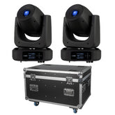 2x Showtec Xpression 2000S LED Spot Moving Head 200W Bundle