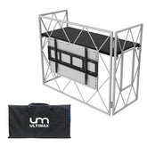 ULITMAX TrussBooth-WH Aluminium Truss DJ Booth TV Mount Bag (White Edition)