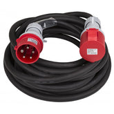 Hilec 10M 32A Male - 32A Female 3PH 6mm 5C Cable 3 Phase 415V H07RN-F Rubber