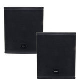 2x Citronic CASA12B 12" Leistungsstarker aktiver Subwoofer Aktiver 12" Basslautsprecher 1400W