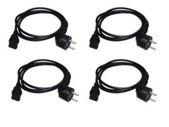 4x C13 IEC Shucko Europäisches Wasserkocher-Stromkabel (1,8 m) 4x C13 IEC Shucko Europäisches Wasserkocher-Stromkabel (1,8 m)
