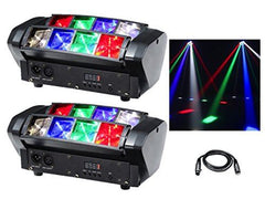 2 x Equinox Onyx LED RGBW Beam Effect Light DJ Disco Lighting DMX