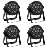 4x JB Systems 12TC MK2 Par Can LED Uplighter 12 x 3W RGB
