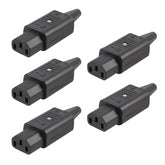 5x Schurter IEC C13 Socket Rewireable Straight Connector