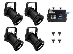 EUROLITE Set 4x PAR-16 Spot bk dim2warm + EDX-4 DMX RDM LED Dimmer pack EUROLITE Set 4x PAR-16 Spot bk dim2warm + EDX-4 DMX RDM LED Dimmer pack