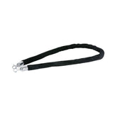 Showgear Corde en Velours, Noir, Argent Crochet Longueur 150 cm