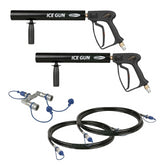 2x Showtec FX Ice Gun Bundle inc 2x Hose & Splitter