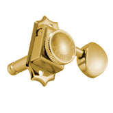 Grover Vintage Locking Machine Head 6 Inline - Gold