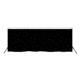 LEDJ White LED DMX Black Starcloth (6m x 3m) inc. Truss System