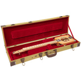 Lace Cigar Box Guitar Case - Tweed