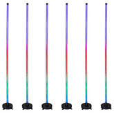 6x Eurolite Smart WiFi Floor Lamp RGB+CCT, control via app, Alexa & Google Home