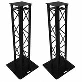 2x Thor Quad Truss Podium 1.5M Tower Aluminium DJ Stand Black