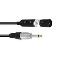 Omnitronic Adapterkabel XLR(M)/Klinke Mono 0,3M Schwarz