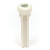 Graphtech Tusq Bridge Pins - 4mm White/paua Dot -6 Pces