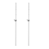 2x Omnitronic White Speaker Pole Stand M20 Adjustable Height