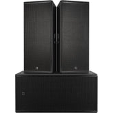 2x RCF NX985-A Active Speaker + SUB8008-AS Dual 18" subwoofer 8600W PA Stack