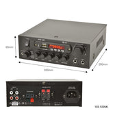 110W Mini Bluetooth Amplifier System Wireless Home Office Loud Speaker Hi Fi Amp