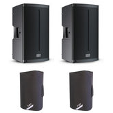 2x FBT X-LITE 112A 12" Powered Speaker Bluetooth inc Covers