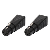 LEDJ DMX 3-Pin XLR-Buchse auf RJ45-Buchse (2er-Pack) DMX-Kabeladapter