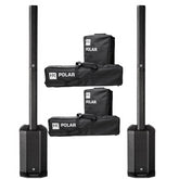 2x HK Audio Polar 10 Column PA System inc Carry Bags