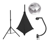 Eurolite Set Boule à Facettes 30Cm Avec Support Et Cache Trépied Noir