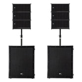6x RCF HDL-6A Line Array Module with 2x Speaker Poles/ Mounting Kit and SUB-8004-as Active Subwoofer