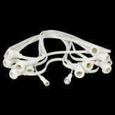 Showgear Soffittenleuchte E27, weiß, 50 m, 100 cm Abstand, anschließbar