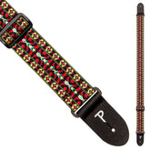 Perris 288 2" Retro Hootenanny Poly Guitar Strap Yellow Red