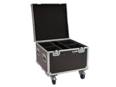 ROADINGER Flightcase 4x LED Theater COB 100 Serie mit Rollen