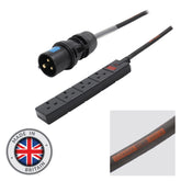 LEDJ 5m 16A Plug to 4 Gang 13A Socket Cable